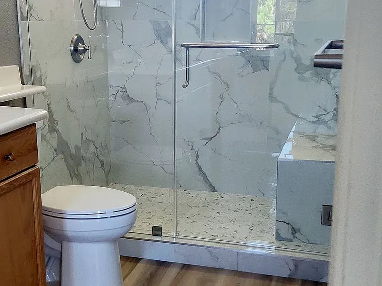 New shower in master bath room
