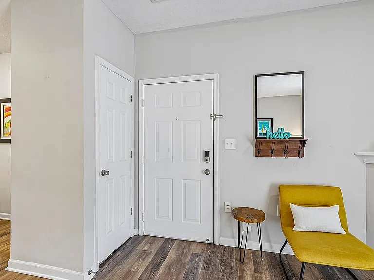 Chic apartment entryway