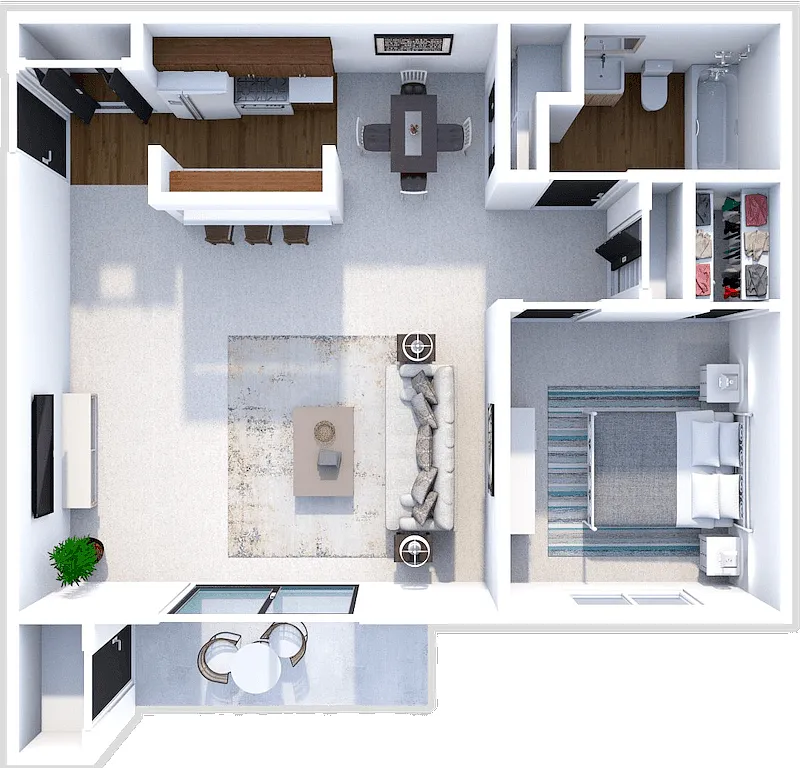 Floor plan 1 Bedroom