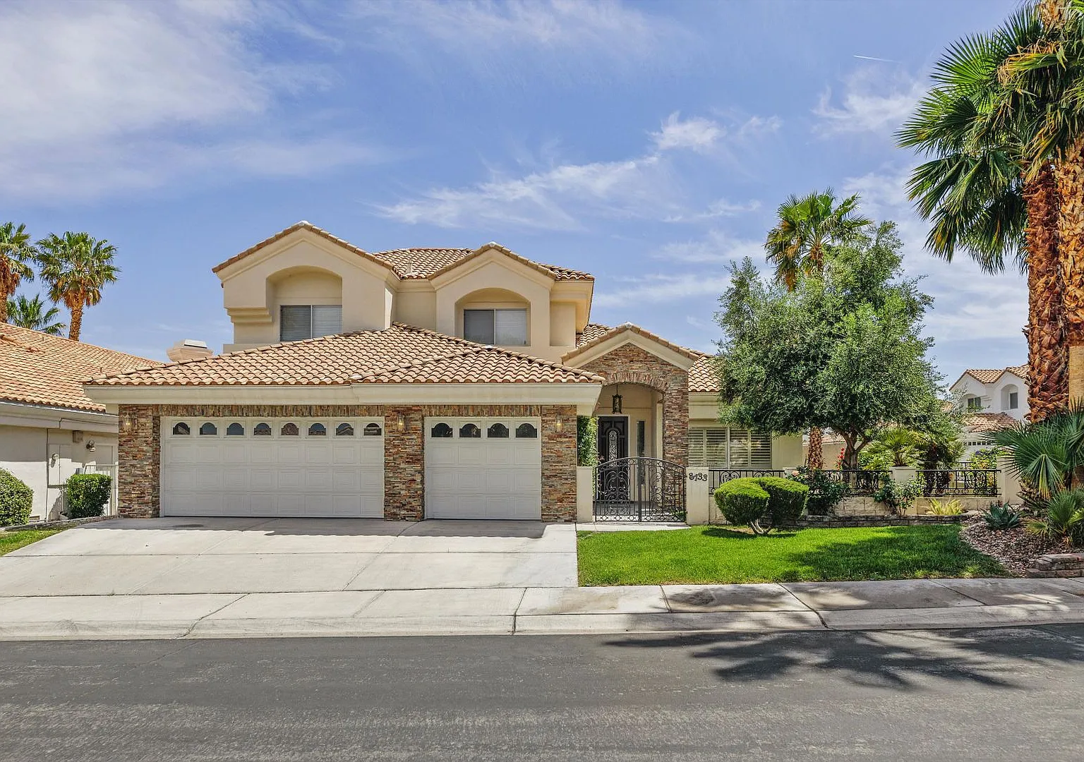 Gated Desert Shores Home with In ground pool and spa/Downstairs Master — Photo 1