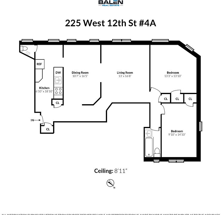 2nd image of 225 W 12th St APT 4A