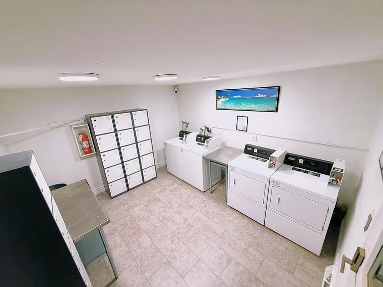 On-site laundry mat for large Loads. in-unit laundry for day to day