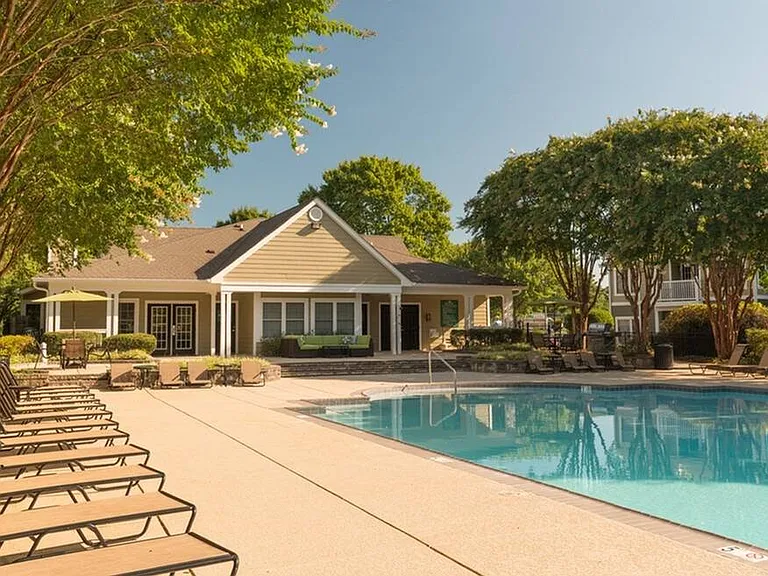 Sparkling Swimming Pool with Sun Deck