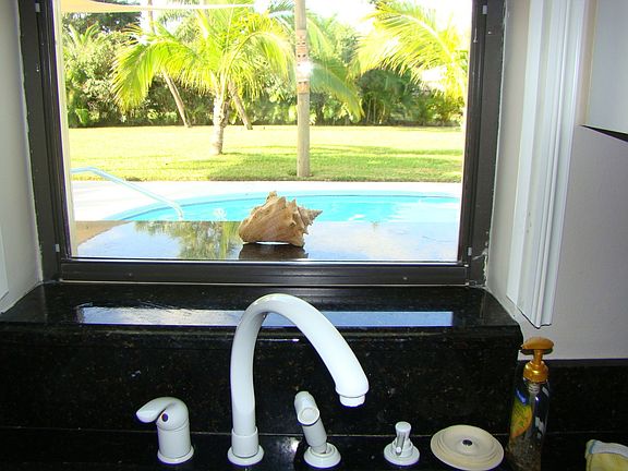 Kitchen window view