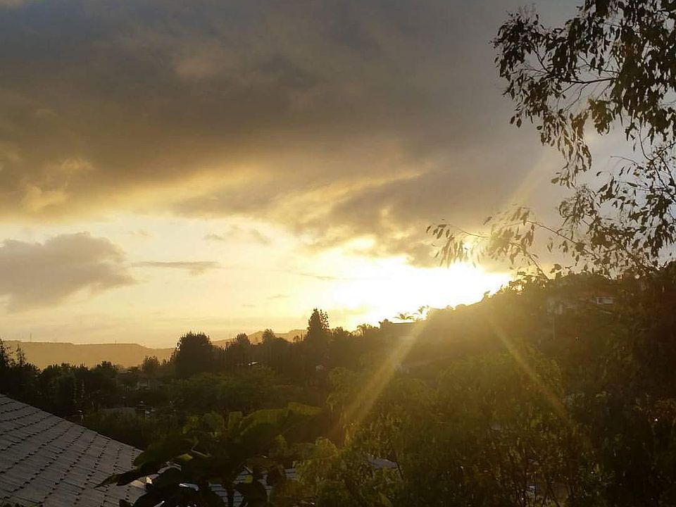 Sunrise over the hills view