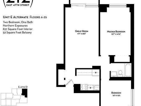 2nd image of 212 E 47th St APT 14E