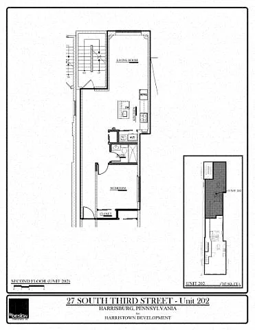 Floor plan SOMA 27S- 202 - 1 Bedroom - 1Bathroom