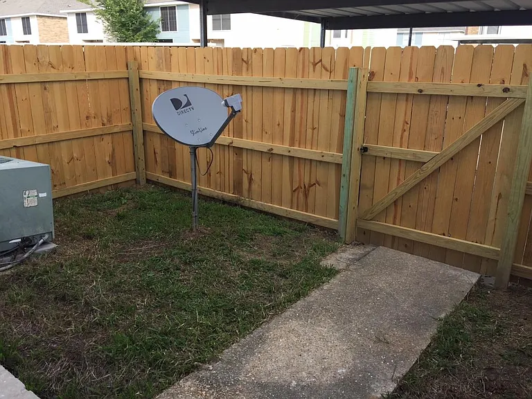 Backyard area