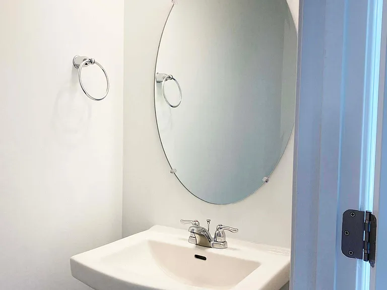 Half bathroom on the first floor