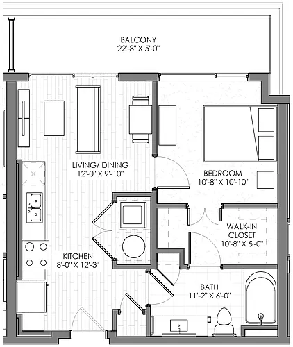 Floor plan Pikes Peak