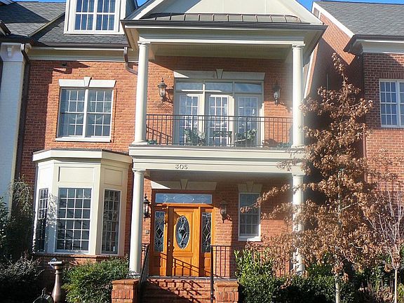 Double Porches on Front of Row Home