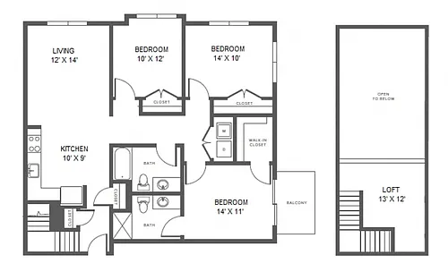 Floor plan C2 - Affordable
