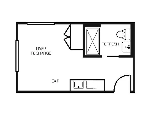 Floor plan Studio N