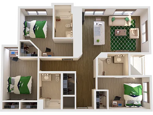 Floor plan 3X3