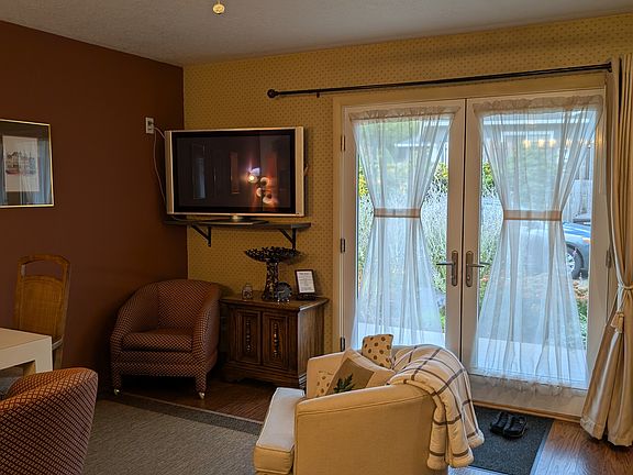 Living area with TV
