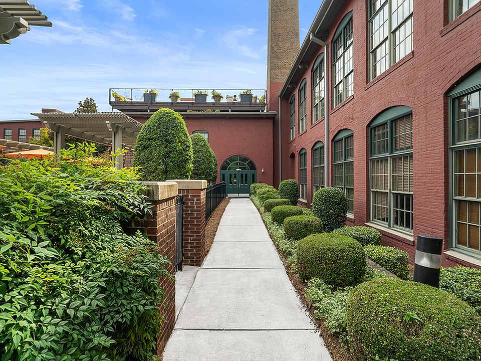 Alpha Mill Entrance from Pool Exterior Daytime