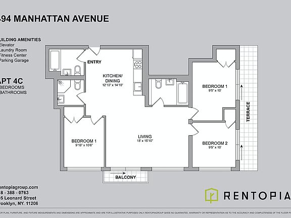 2nd image of 494 Manhattan Ave APT 4C