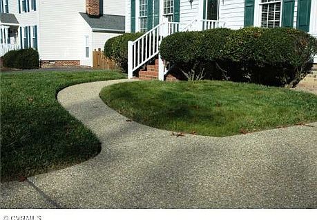 Aggregate drive and walk way