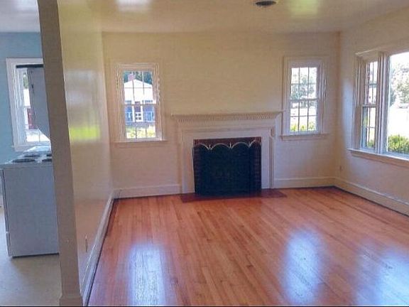 View from arched hallway entrance