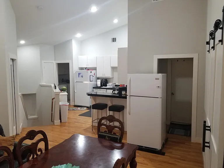 Living room and kitchen view