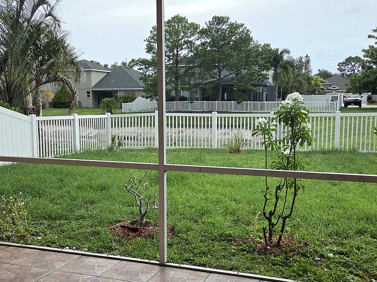 View from large screened lanai
