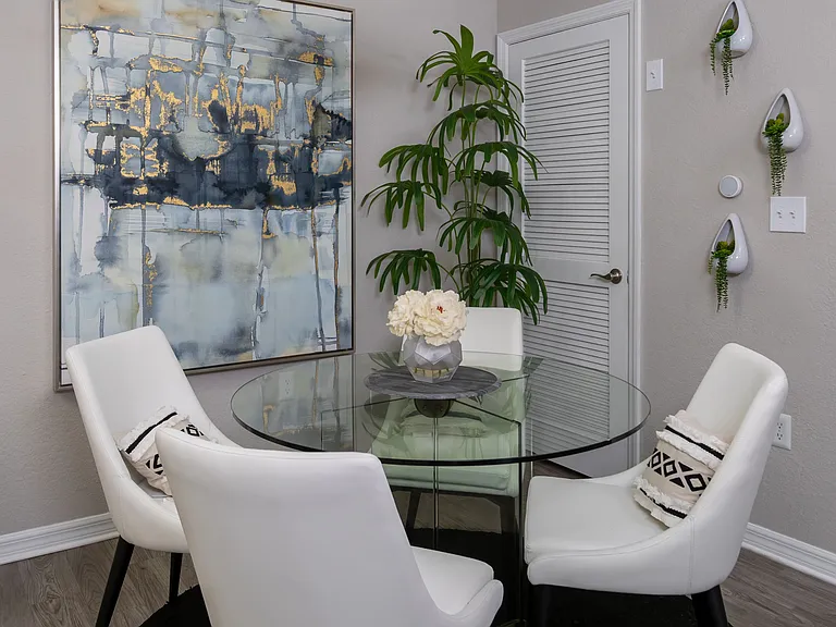 You'll love the convenience of a separate dining area located next to the kitchen.
