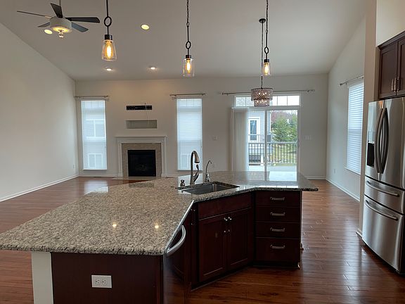 Kitchen with large island open concept