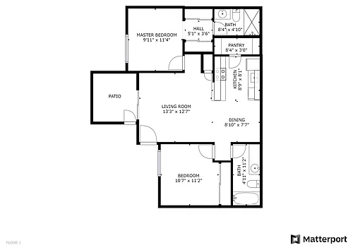 Floor plan 2 Bedroom Execu Upstairs