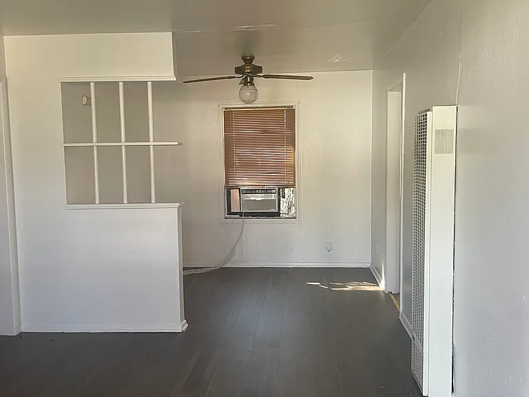 Living room and dining room