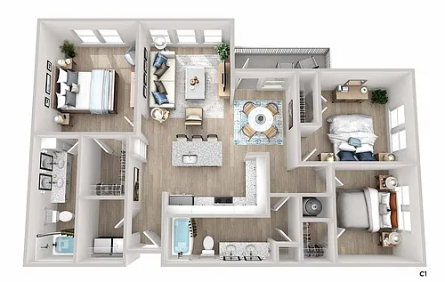 Floor plan C1