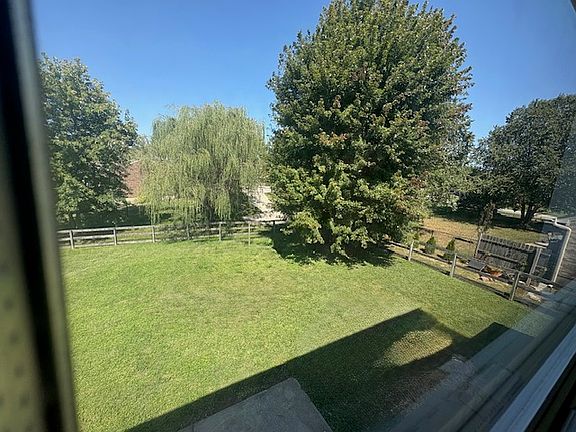 View of backyard from 2nd floor bedroom.