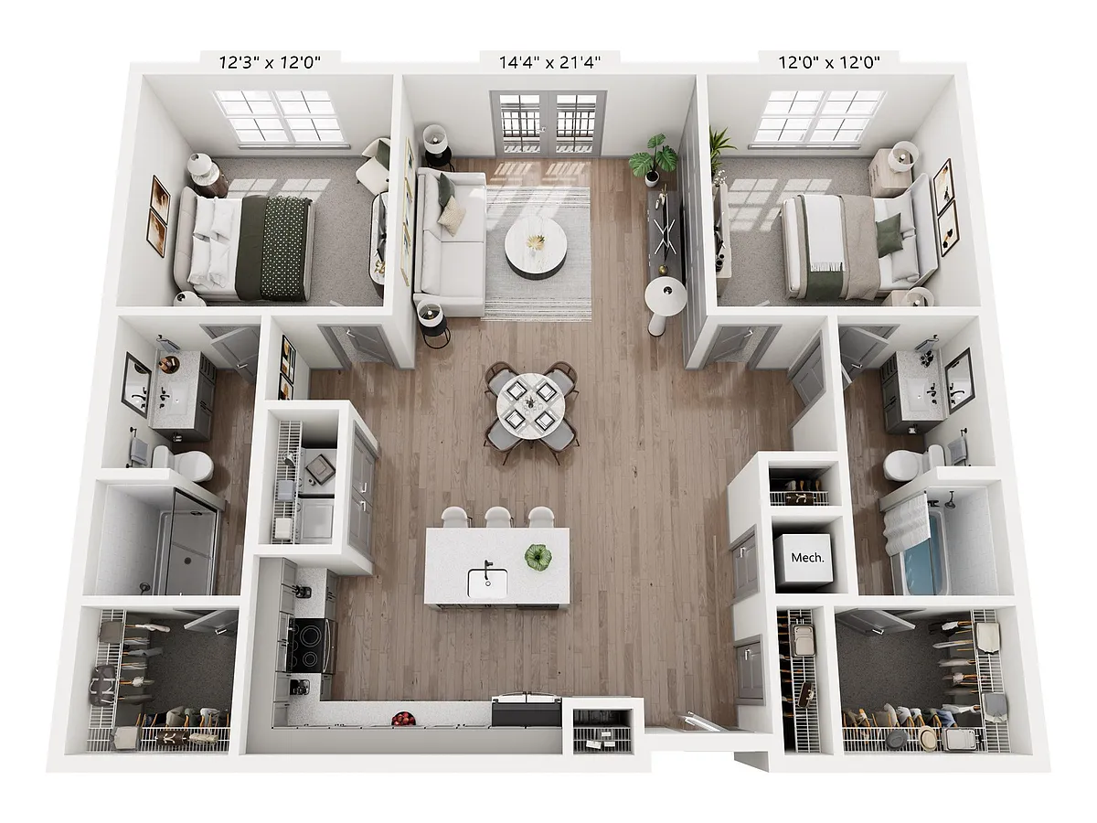 Floor plan Vermeer