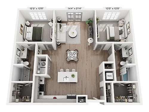 Floor plan Vermeer