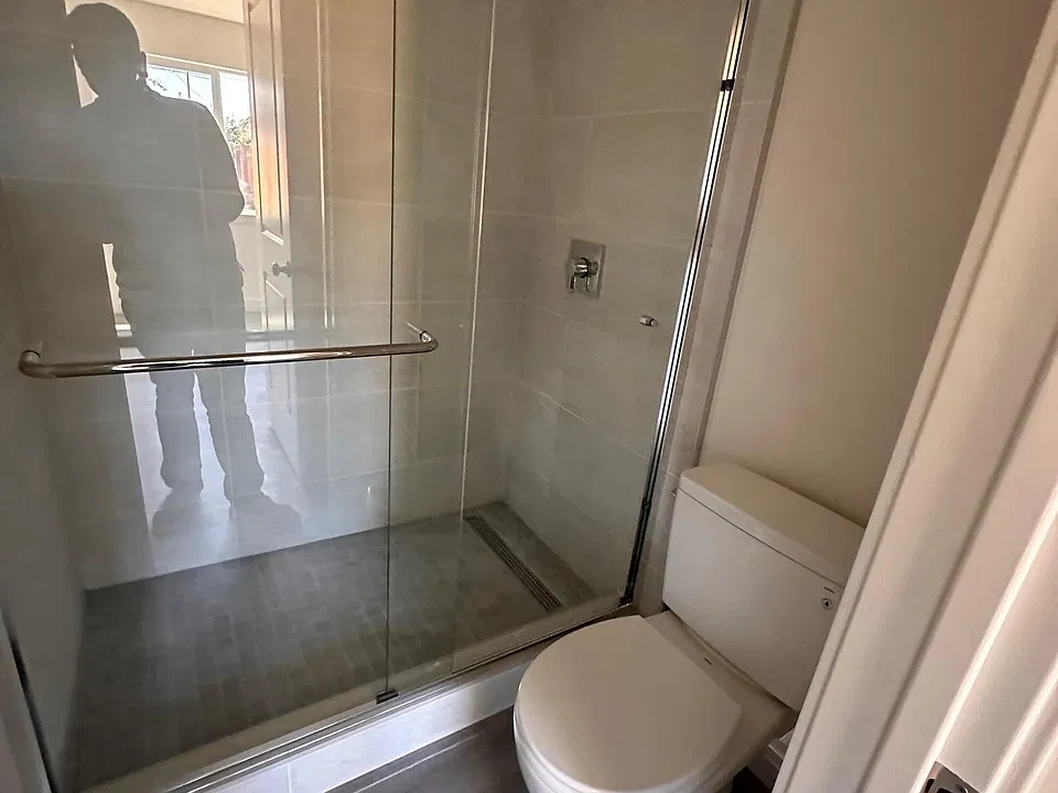 bathroom shower area
