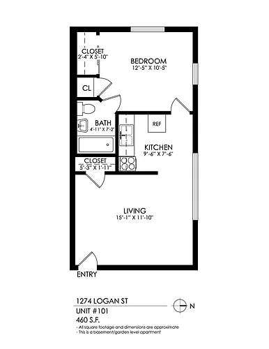 Floor plan 1 Bedroom