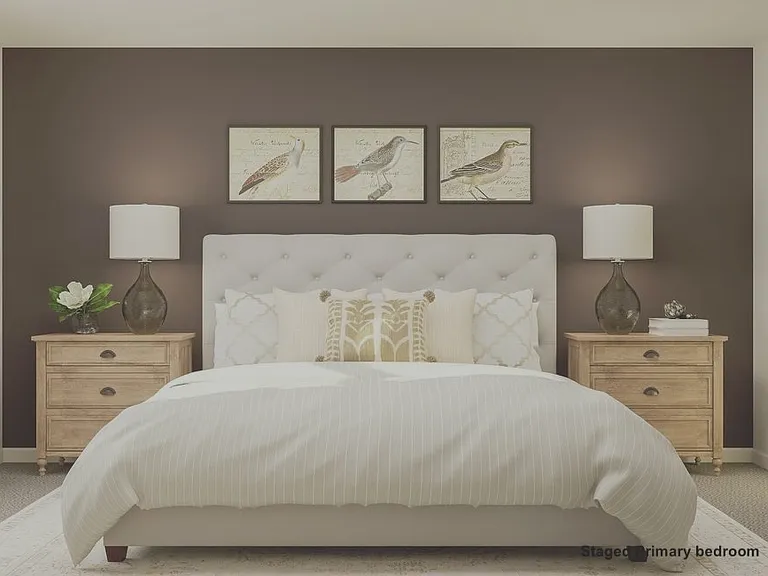 Virtual Staged master bedroom photo