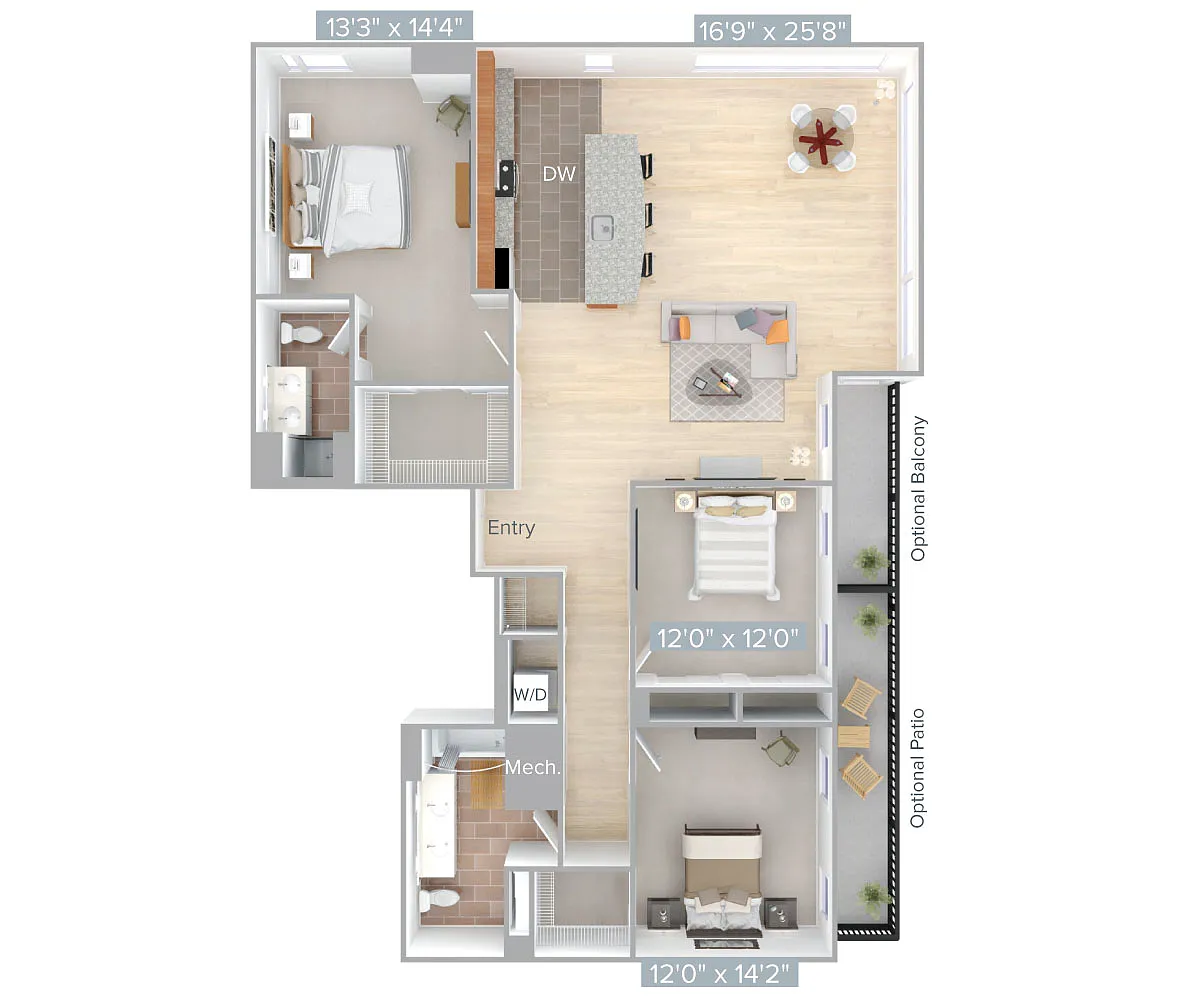 Floor plan C1-1615