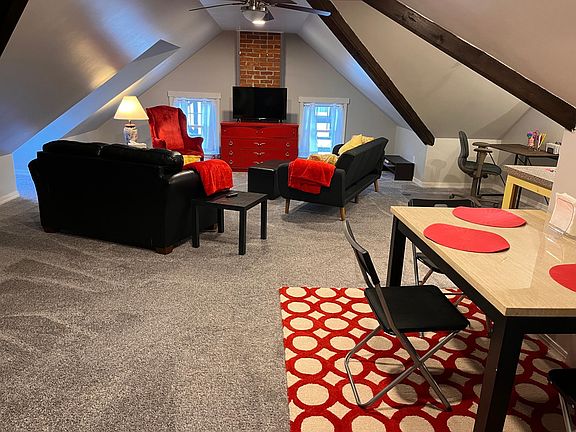 Living room with dining area