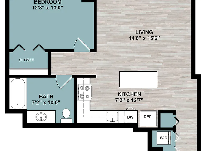 A3 | 1-Bedroom Floorplan A3 | 1-Bedroom Floorplan