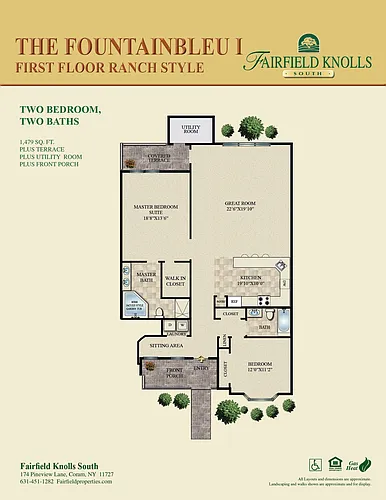 Floor plan Fountainbleu I
