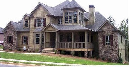 Cedar Shake & Stone Elevation