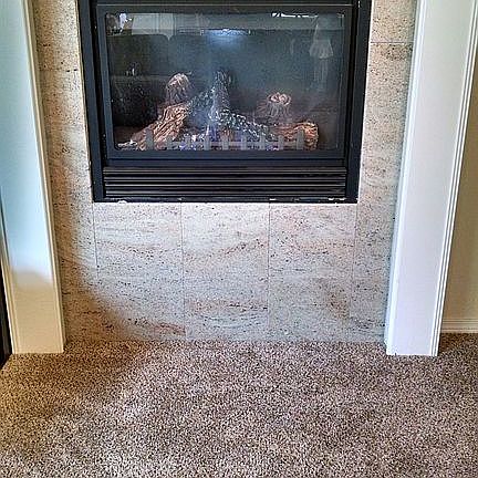 gas fireplace mantle