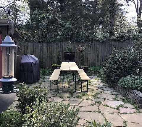 Shared outdoor grill & seating