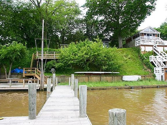 Looking at house from Pier
