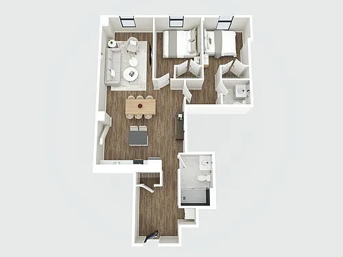 Floor plan 967-406 Elm St.