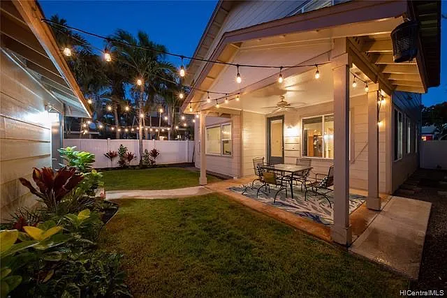 Backyard and Lanai