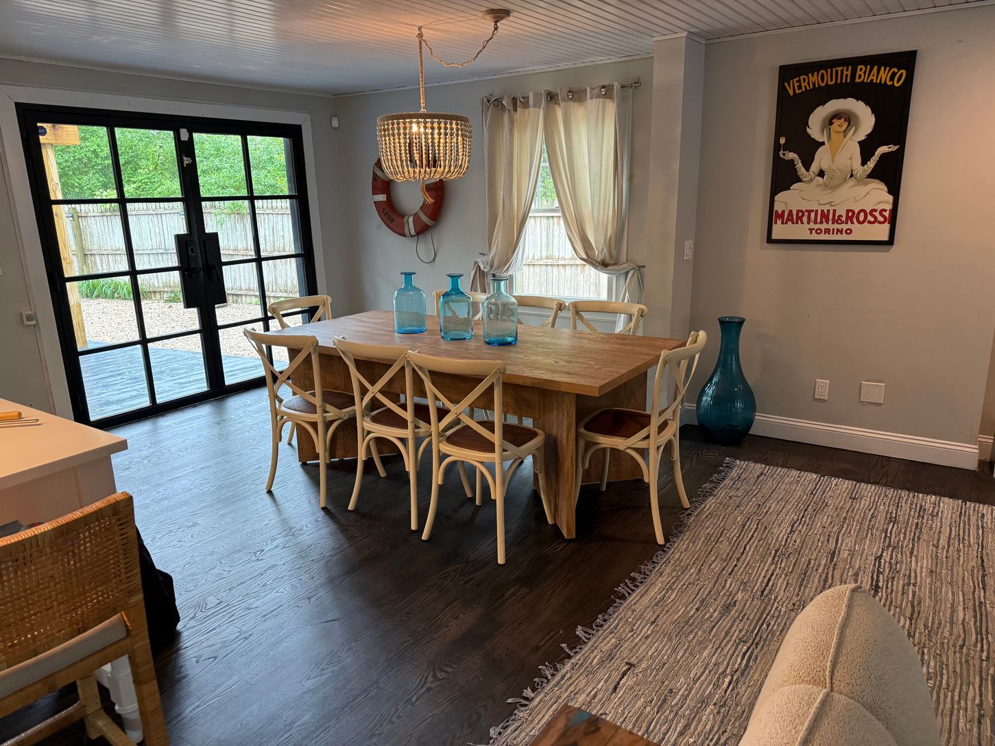  Dining room has view of back yard and pool 