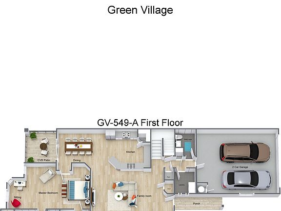 2nd image of 549 Green Village Ct #A