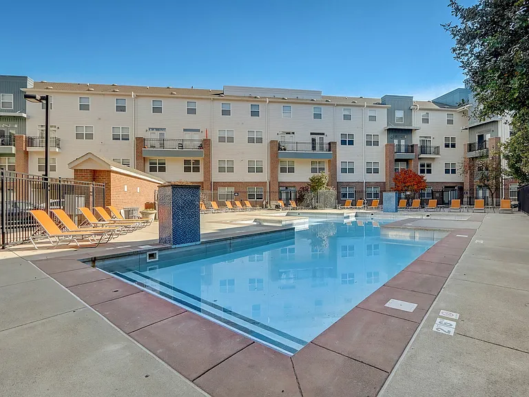 Relax and Refresh by the Resort-Inspired Pool at Ralston Apartments in Downtown Indianapolis