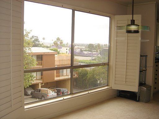 Panoramic view of Los Angeles from dining area